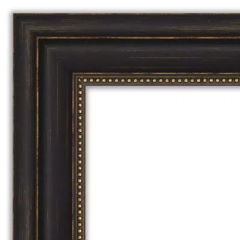 19" x 53" Non-Beveled Accent Bronze Full Length on The Door Mirror - Polystyrene Frame, Includes Mounting Hardware
