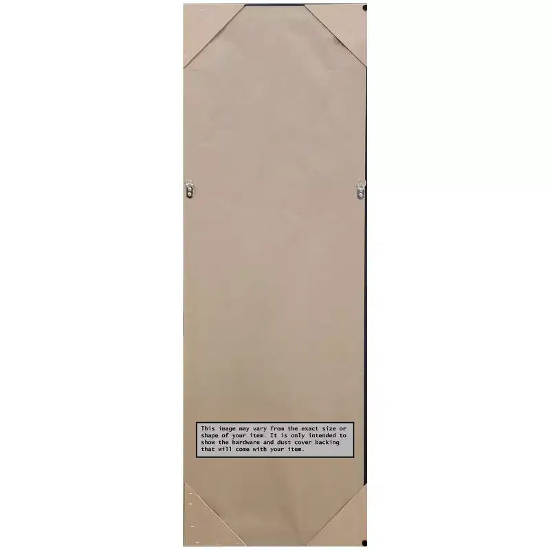 Specchio da porta in legno marrone a forma di gufo non smussato, 20" x 54"