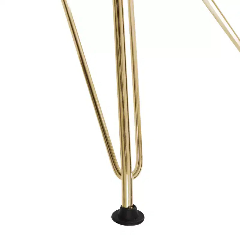 Sedia da pranzo moderna in acrilico con base Eiffel cromata color oro, elegante sedia d'accento per sala da pranzo, cucina o ufficio in stile contemporaneo