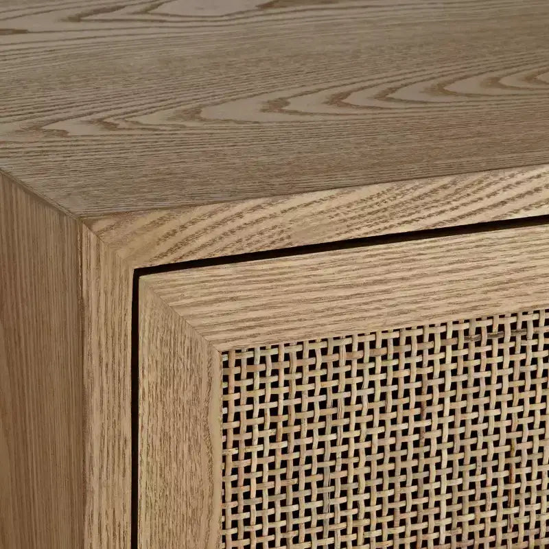 21 3/4" Wide Natural Wood 2-Drawer Cabinet