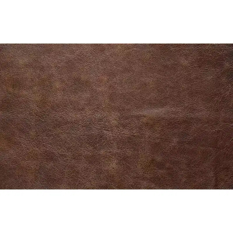 Panca Ottomana Rettangolare Moderna Contemporanea Larga 56 Pollici in Vera Pelle Marrone