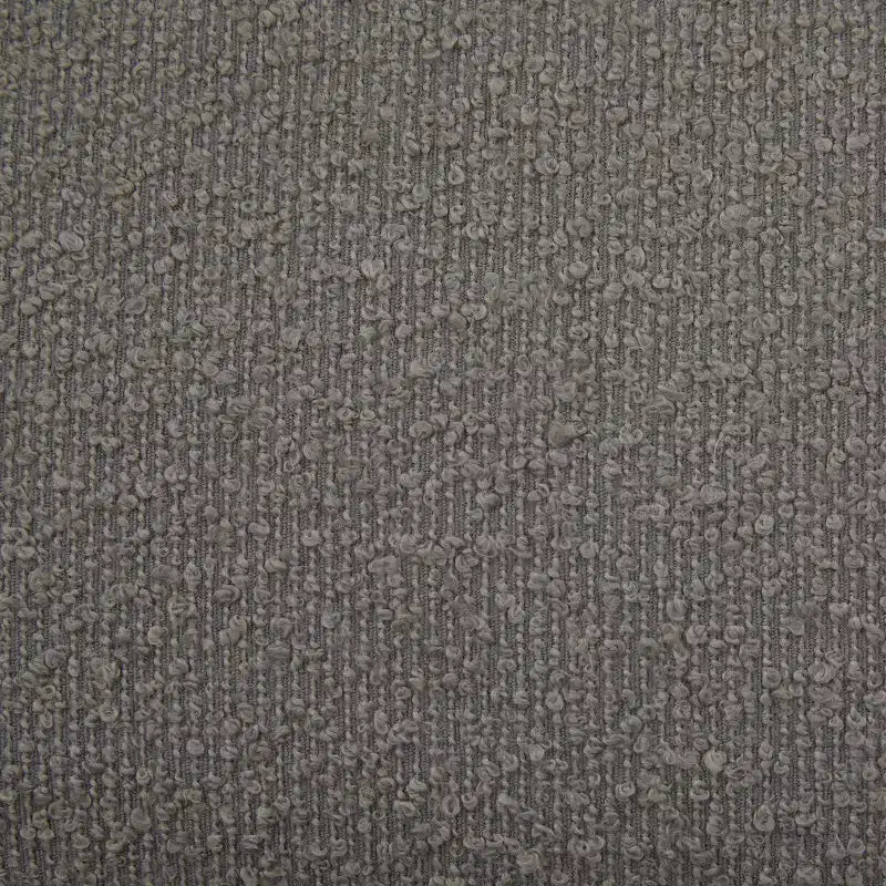 Poltrona moderna girevole a 360° rivestita in tessuto Bouclé con base in ferro