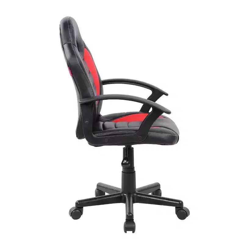 Kid's Ergonomics Gaming Chair, 360 Swivel Chair with Wheels, Black/Red Computer Chair for Office & Home, Versatile Leisure Chair