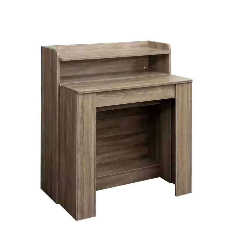 Wooden Dining Table for 6-8, Extendable Console Table with Storage, Space-Saving & Versatile Table for Living Room, Small Space, Apartment