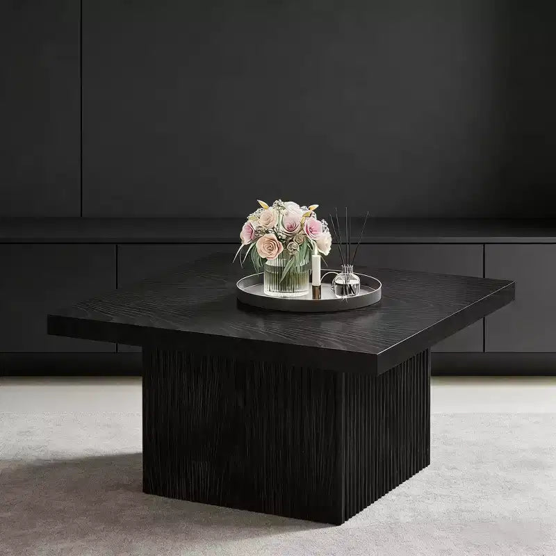 Square Coffee Table, 31.5-Inch Wood Center Table Cocktail Table