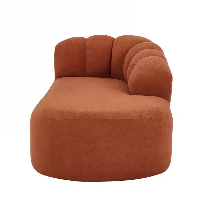 80" 3-Seater Modern Curved Upholstered Sofa
