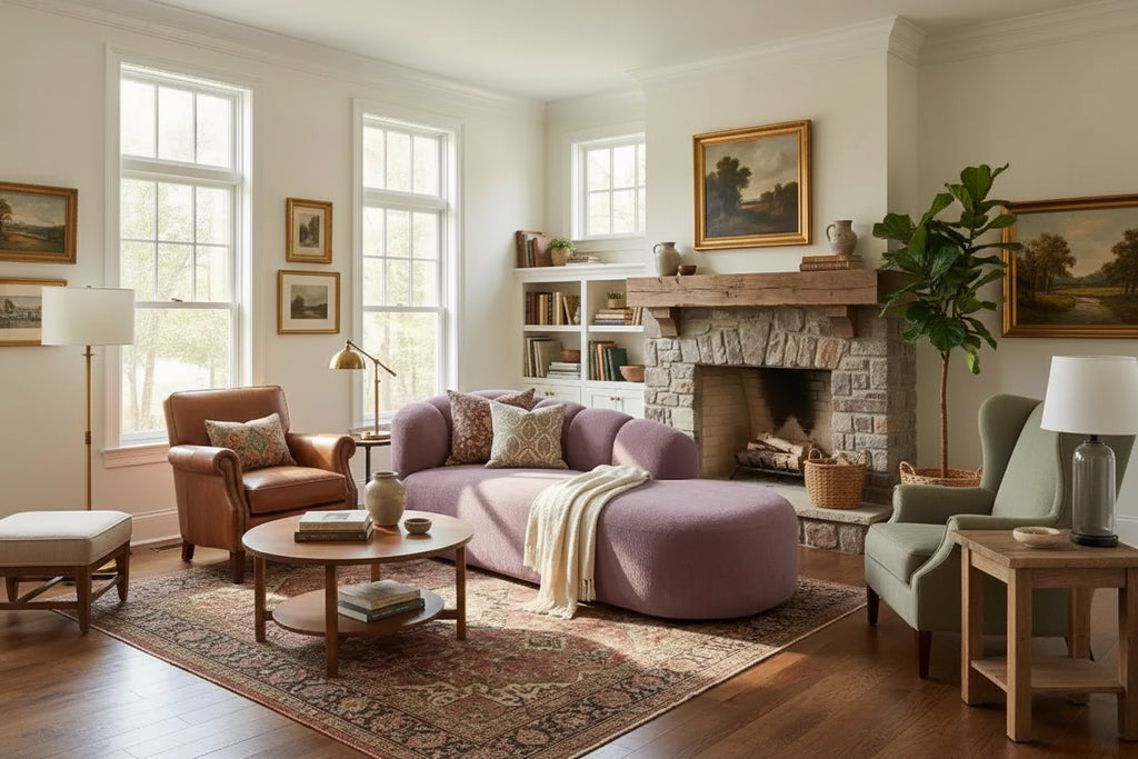 80" 3-Seater Modern Curved Upholstered Sofa