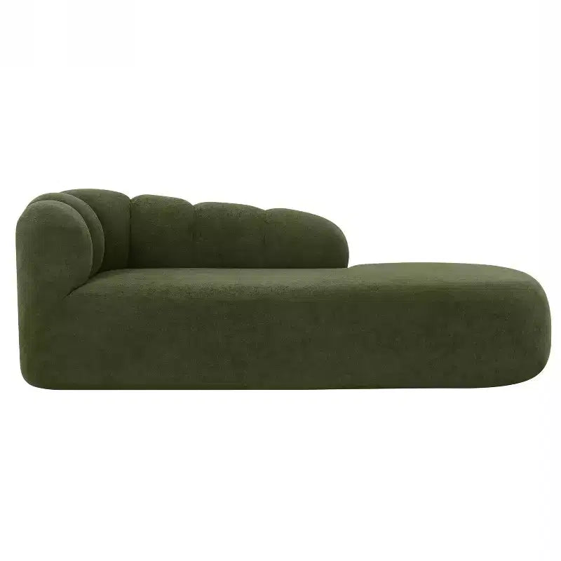 80" 3-Seater Modern Curved Upholstered Sofa