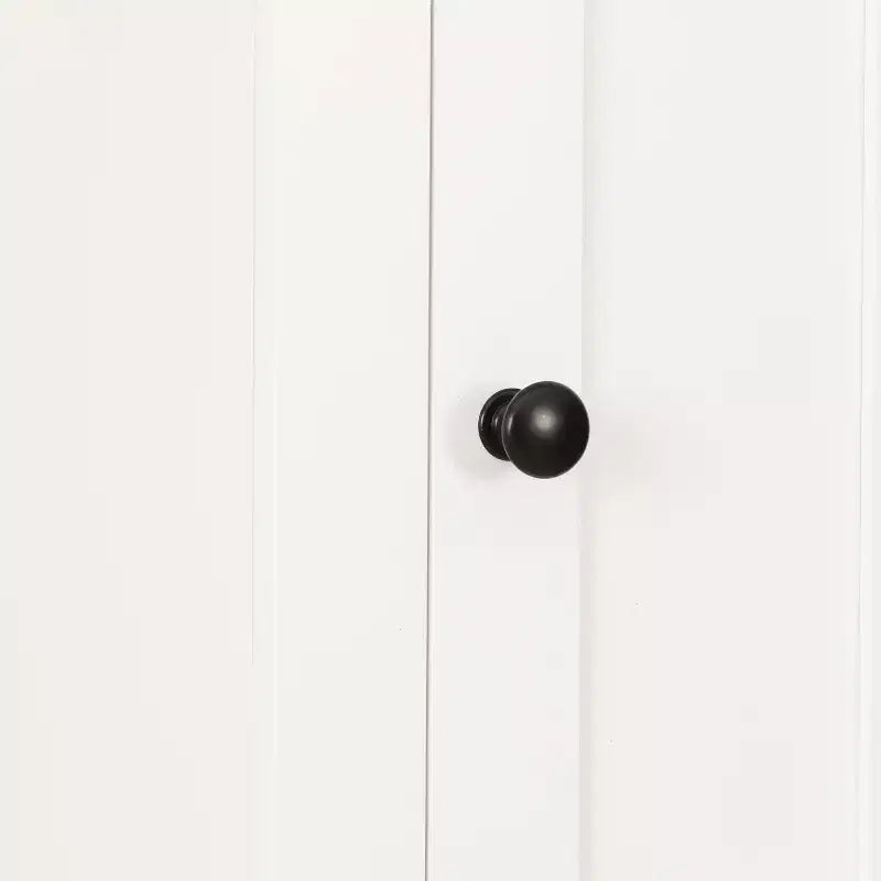 Mobile alto da bagno in MDF bianco, 170 cm, con torre per la biancheria